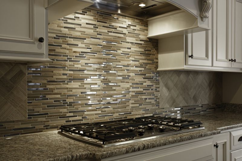 Stone Backsplash Installation detail